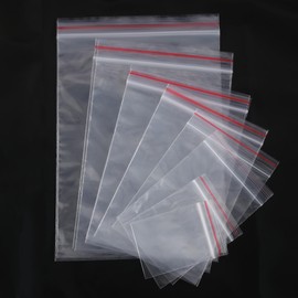 newlng 1000pcs Small Zip Closure Bags 8 cm x 12 cm Resealable Plastic Bags with Zip Closure Small (Available in Various Sizes)