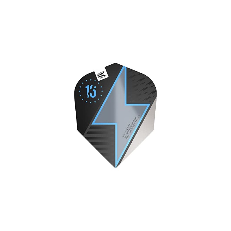 Target Darts Phil Taylor Power Series Black No.6 Dart Flights