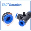 QIMEI-SHOP Pneumatic Connector T Pneumatic Connector 8 mm to 6