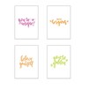 20 Eco-Friendly Blank Motivational Affirmation Greeting Cards Made from Recycled