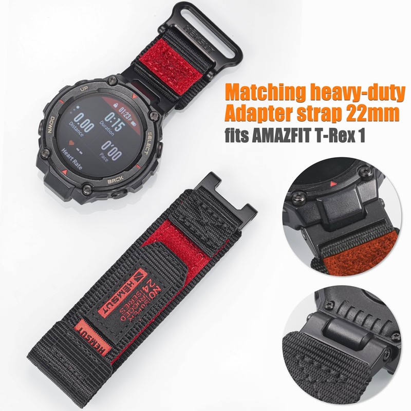 Torbollo Watch Bands Compatible with T-Rex/T-Rex 2, Rugged Nylon Sports