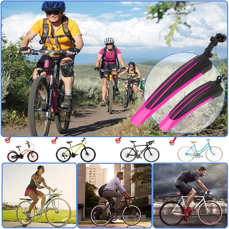 Bike Mudguard Set Adjustable Full Cover Thicken Widen Bicycle Fenders