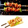 Voniel 23.6 Inch Skewers for Kabobs 0.62 Inch Wide Kabob