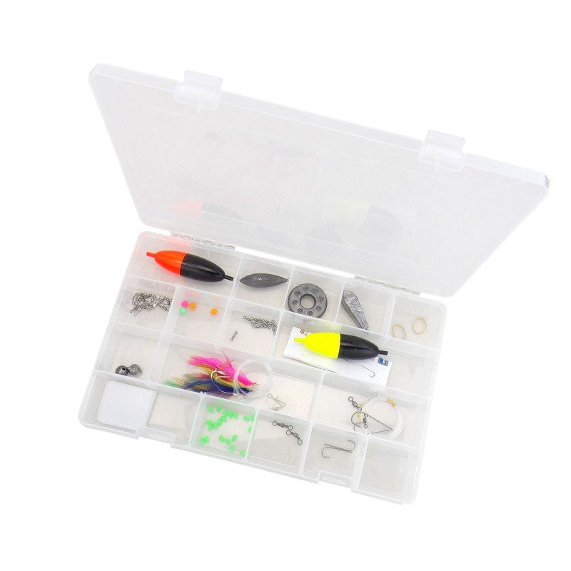 Complete Sea Fishing Tackle Set & Roddarch Clear Tackle Box