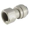 JOHN GUEST - 3/8" OD TUBE X 1/2" BSP FEMALE ADAPTOR - BSPP Thread, Flat End (Push-in Fittings, Imperial)