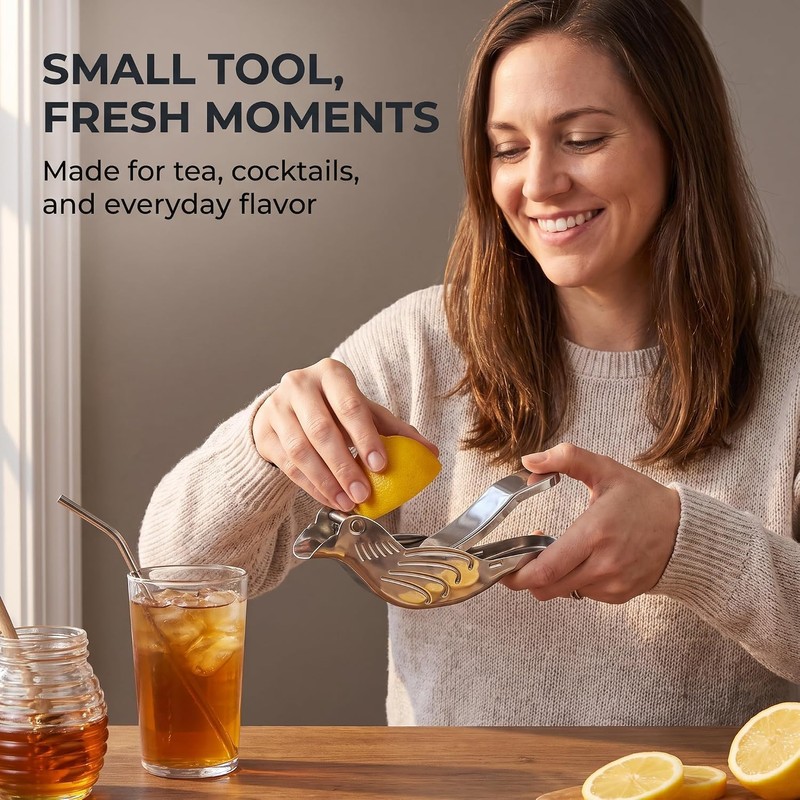 Stainless Steel Lemon Manual Lemon Juicer Squeezer Bird Shape Lemon