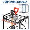 Mythinglogic Garden Tool Organizer for Garage, Yard Tool Rack with