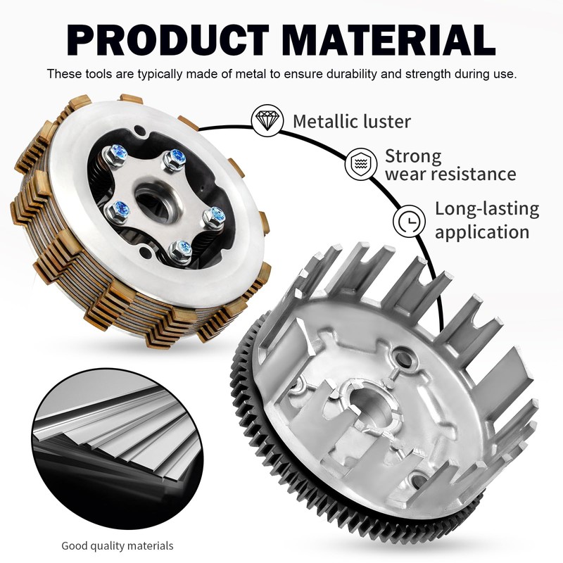 Clutch Kit Assembly w/Gasket + Clutch Basket for Yamaha Warrior