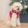 Puppia Festive Vest Dog Harness Step-in Warm Winter Checkered Pattern