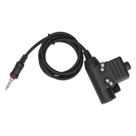 Estink U94 PTT Cable Plug Headset Adapter for YAESU Vertex VX?6R/VX?7R Walkie Talkie