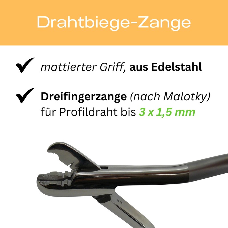 Instrumentezentrum Malotky Wire Bending Pliers, 21 cm, Technician Pliers, Temple