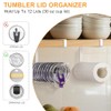 Cup Lid Organiser Pack of 2 Cup Lid Holder Under