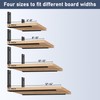 ELSKER&HOME Shelf Brackets 6 Inch, 12 Pack Floating Shelf L