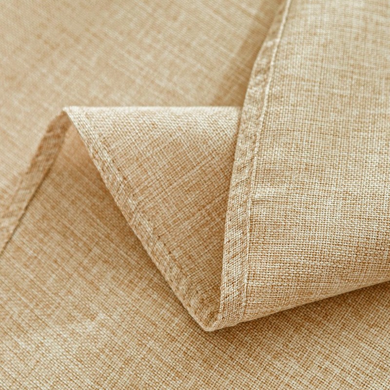 SPRICA Round Tablecloth 160cm Diameter Water Resistance Linen Texture Spill