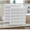 Casabella 12 Pack Flannel Face Cloth - 100% Cotton Face