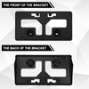 Front Bumper License Plate Bracket Black Compatible with Ford Escape