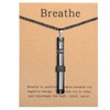 Premium Stainless Steel Breathing Necklace – Adjustable Flow Anxiety Relief