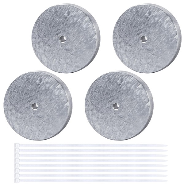 DECOHS 4 Pack Zinc Anode Plate- Zinc Anode Weight- Anti