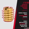 E-Z LOK Knife Threaded Insert for Hard-Wood, Brass Thread Inserts