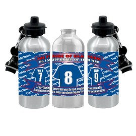 Rangers Football Shirt Silver Aluminium Two Lid Unisex Water Bottle Gift