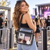 Clear PVC Crossbody Bag for Concerts – 28×21×9cm Lightweight Shoulder