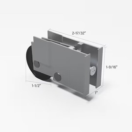 Wynn Hardware Sliding Door Tandem Roller Assembly with Precision Bearing Wheels | Roller Replacement for Patio Glass Door Repair | Fix and Repair Sliding Door Roller Wheels (DR-108-SP)(Pack of 2)