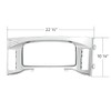 CTW Chrome Plastic Center Dash Instrument Bezel Fits 2018-2023 Freightliner
