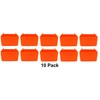 JSP Manufacturing Small Plastic Orange Pegboard Storage/Part Bins (10)
