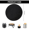NICENEEDED 19.5 Inches Round Tabletop Fire Pit Mat, Double Sided