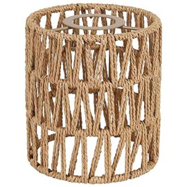 Haptufer Boho Shades Replacement 5.9In Height Pendant Sconce Shade Cylinder Woven Lampshade