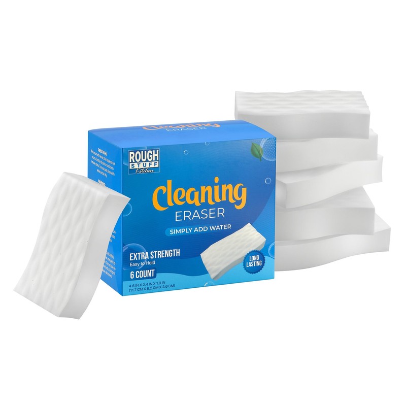 Kitchen Magic Cleaning Eraser Sponge Foam Pads, Non-Scratch Scrub Sponge
