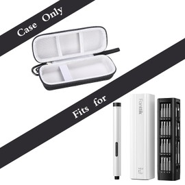 Case for Fanttik E1 Max 3.7V Electric Screwdriver, Storage Case Compatible with Fanttik E1 Max Mini Precision Screwdriver Set 50 Magnetic Bits, Case Only (Black-Grey)