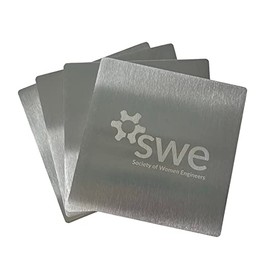 SWE Stainless Steel Coaster Set (4-Pack)