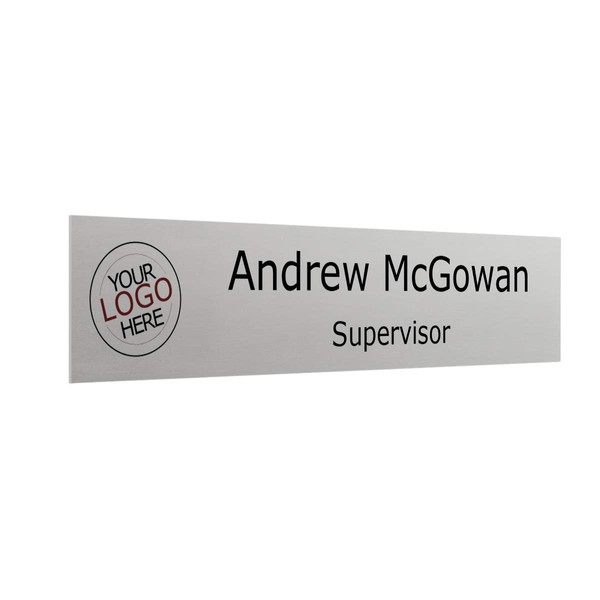 Personalized Office and Desk Name Plates - Aluminum Metal -