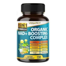 Nad Orgánico Resveratrol Cúrcuma Quercetina Romero 150 H88                                                                                            