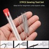 37PCS Sewing Tool Set, Sewing Kit Needles Thread Hand Repair