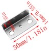 FMHXG 10pcs Angled Drawer Lock Strike Plate for Home Office