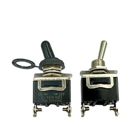 Waterproof Toggle Switch DC Marine Toggle Switch 12V DC On Off Toggle Switch with Weatherproof Boot Cover Heavy Duty for Automotive Boat Car Truck-5 Pack