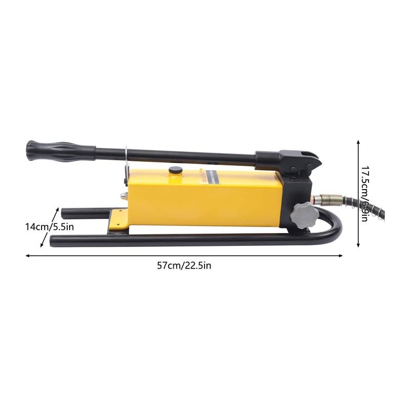 1500cc Manual Hydraulic Pump, w/High-Pressure Oil Pipe & Thickened Plunger,