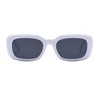 LJCZKA Fashion Rectangle Sunglasses Unisex Retro Square Frame Shades Sun