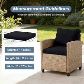 4Pcs Outdoor Cushion Covers Stretch Patio Cushion Covers Sofa Cushion Cover