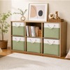 Guoovvs Fabric Storage Cubes, 11 inch cube storage bin with