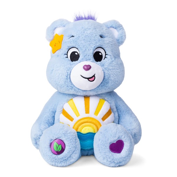 Care Bears | Sea Friend Bear 35cm Medium Plush | Collectable Cute Plush Toy, Cuddly Toys for Children, Cute Teddies Suitable for Girls and Boys Ages 4+ | Basic Fun 22569