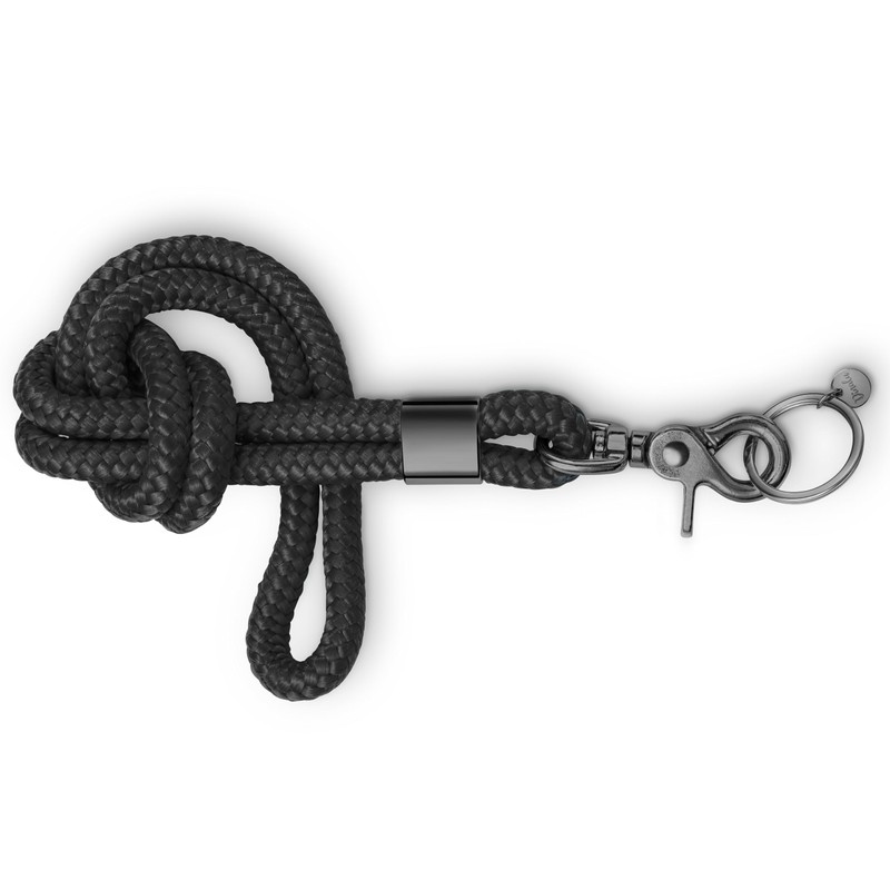 Dinalu, Key Chain, Key Chain with Carabiner with Black Metal,