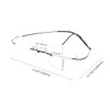 Eyekepper - Gafas de lectura de titanio sin montura (+2,25,