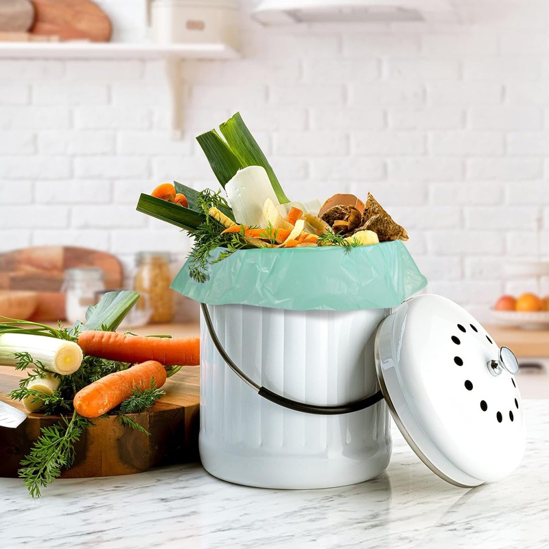 200 Counts AYOTEE Mini Trash Bags,1.2 Gallon Small Compostable Trash