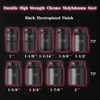 TONYNOL 1 Inch Drive Deep Impact Socket Set,9 Pieces,6-Point,SAE Sizes