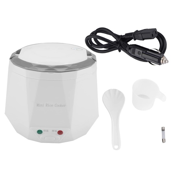 24V 1.6L Multifunctional Electric Rice Cooker, Mini Travel Food Steamer,