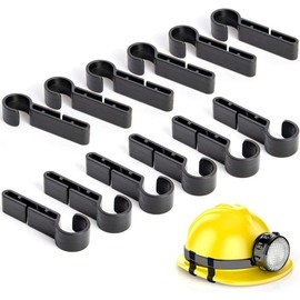 Headlamp Clips Hook Hard Hat Light Clips,Hardhat Headlamp Accessory - Color: 12