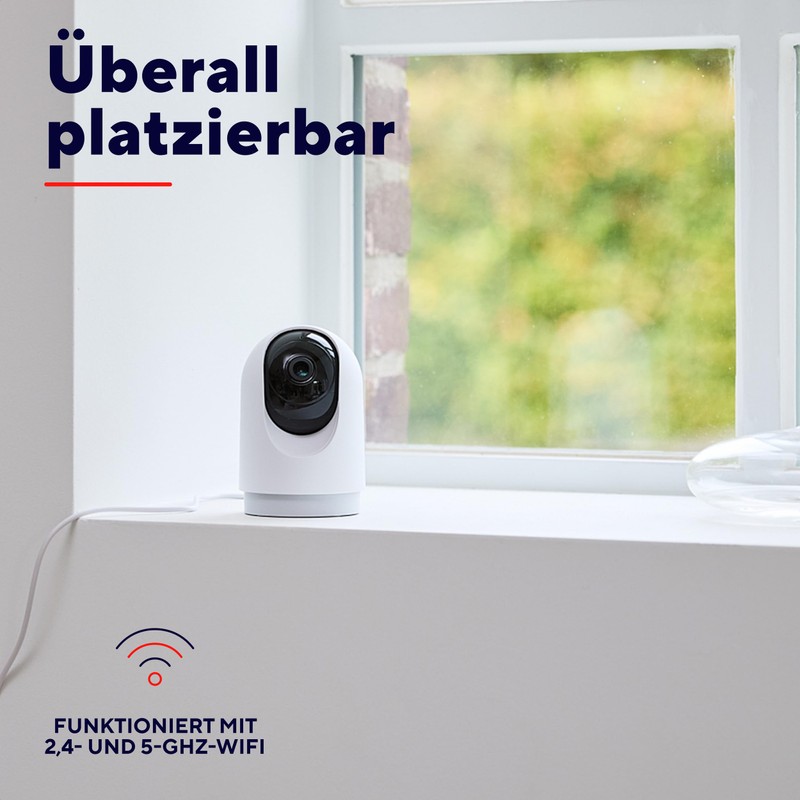 Trust IPCAM-2700 WiFi Camera 360°, Indoor Surveillance Camera with Night